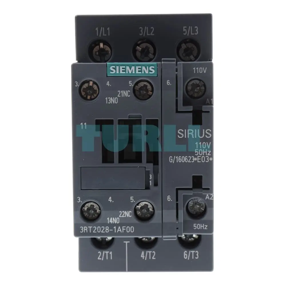 Siemens 3RT2028-1AF00 Power Contactor 38A, 18.5kW (400V), 110V AC Coil, S0 Size Original Brand New 1 Siemens 3RT2028-1AF00 Power Contactor 38A, 18.5kW (400V), 110V AC Coil, S0 Size