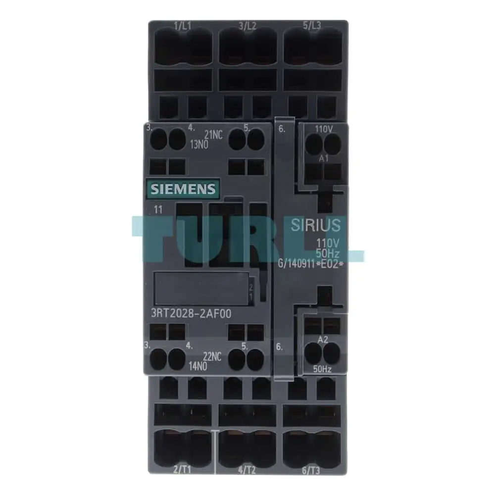 Siemens 3RT2028-2AF00 SIRIUS 3RT2 Power Contactor, 38A, 18.5kW, 110V AC Coil, Spring-Loaded Original Brand New 1 Siemens 3RT2028-2AF00 SIRIUS 3RT2 Power Contactor, 38A, 18.5kW, 110V AC Coil, Spring-Loaded