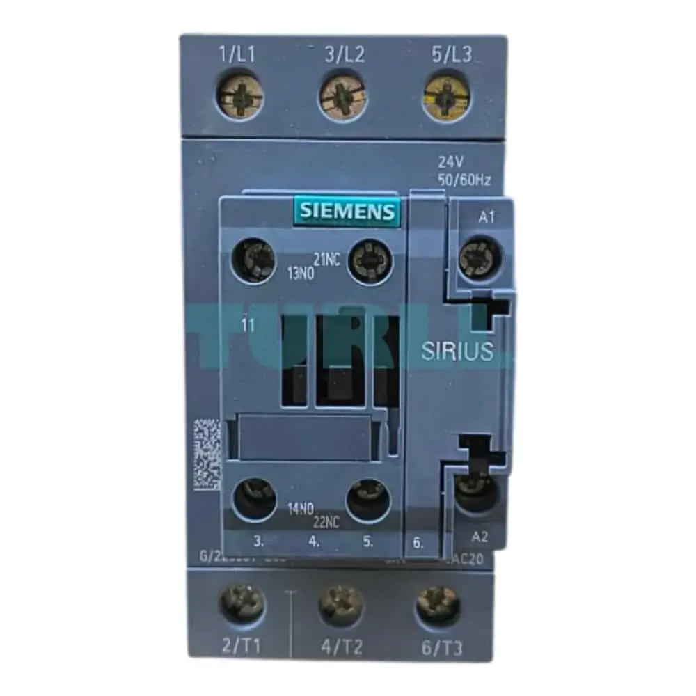 Siemens 3RT2035-1AC20 Power Contactor 41A, 18.5kW, 24V AC, Size S2 Original Brand New 1 Siemens 3RT2035-1AC20 Power Contactor 41A, 18.5kW, 24V AC, Size S2