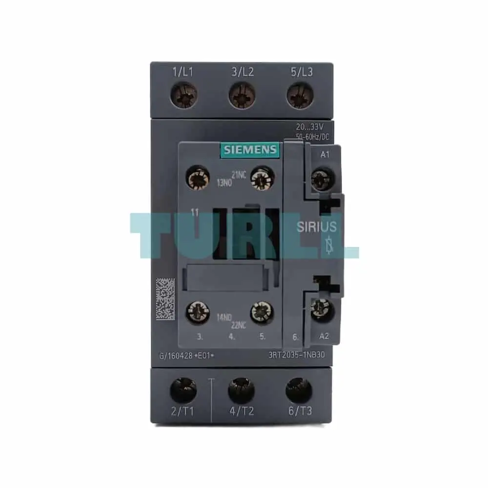 Siemens 3RT2035-1NB30 SIRIUS S2 Power Contactor 41 A, 18.5 kW, AC/DC Coil, Integrated Varistor Original Brand New 1 Siemens 3RT2035-1NB30 SIRIUS S2 Power Contactor 41 A, 18.5 kW, AC/DC Coil, Integrated Varistor