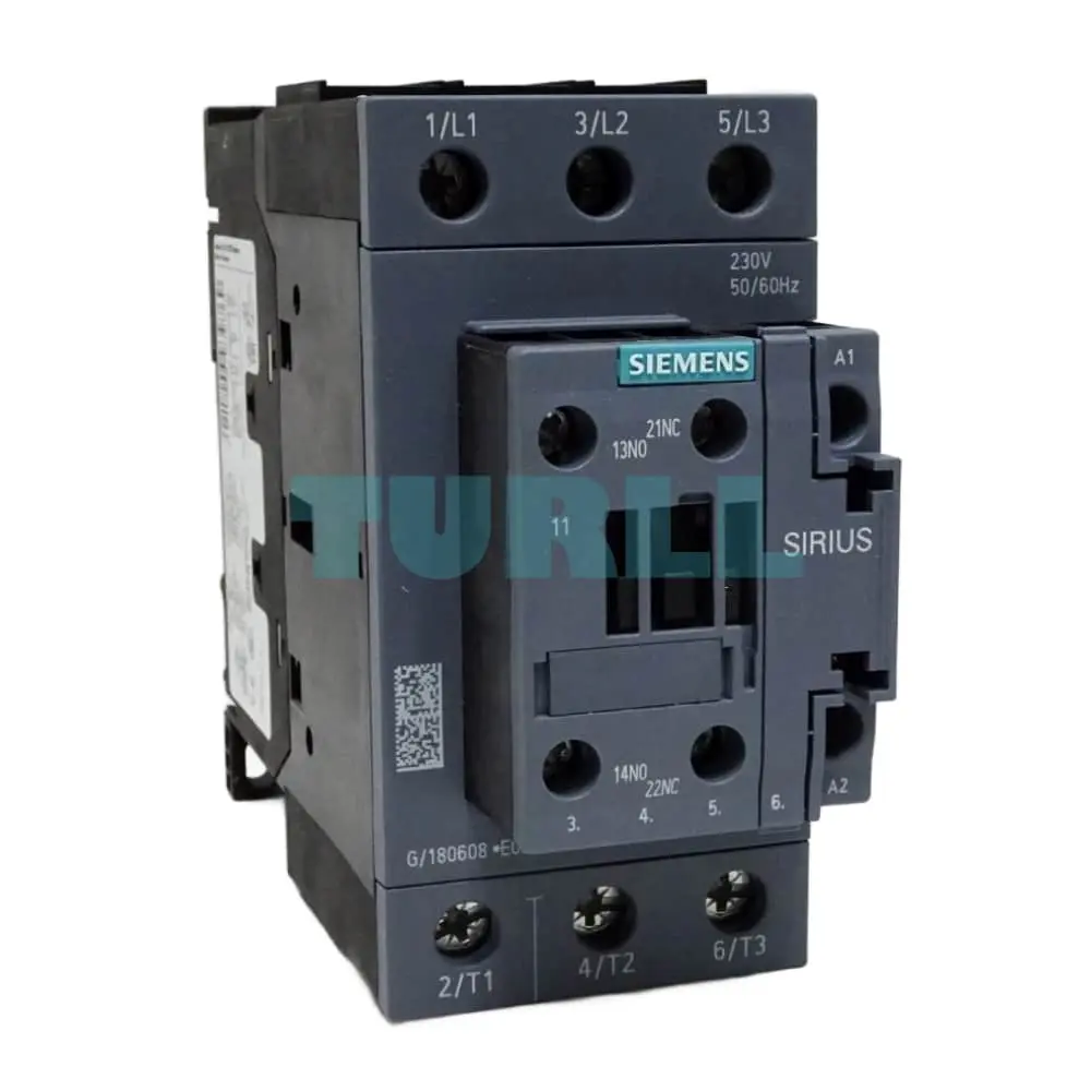 Siemens 3RT2036-1AL20 SIRIUS Power Contactor AC-3e/AC-3, 51 A, 22 kW, 230 V AC Coil, Size S2 Original Brand New 1 Siemens 3RT2036-1AL20 SIRIUS Power Contactor AC-3e/AC-3, 51 A, 22 kW, 230 V AC Coil, Size S2