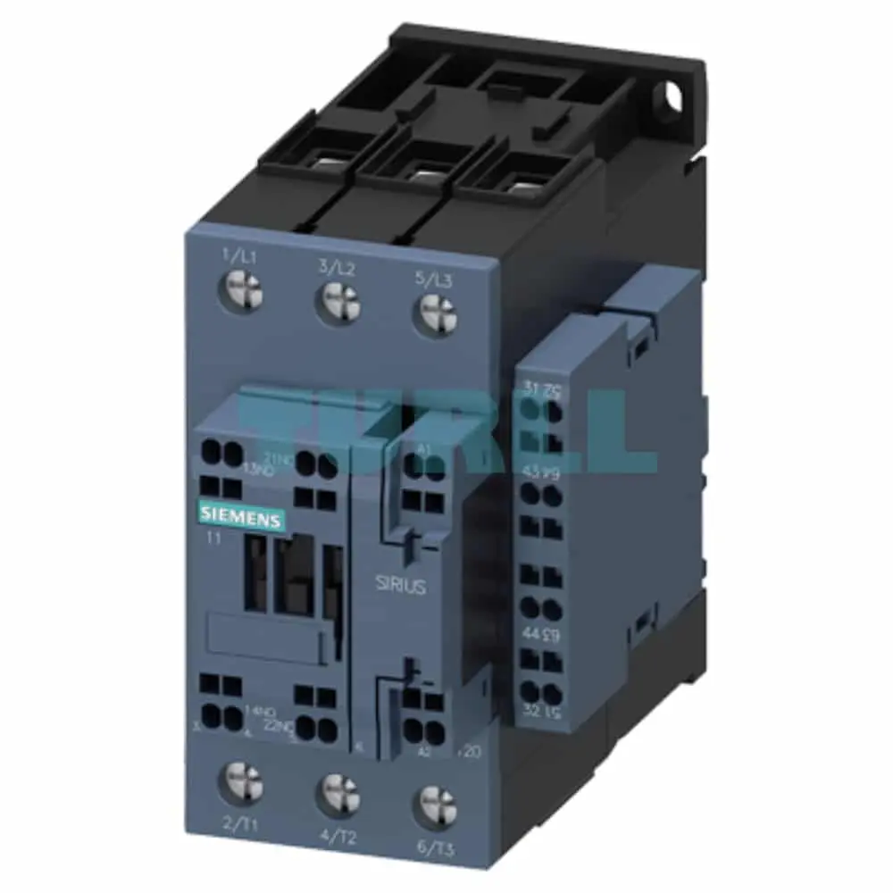 Siemens SIRIUS 3RT2036-3AL16 Power Contactor S2 Size, 51A, 22kW, 230V AC, 2 NO + 2 NC Aux Original Brand New 1 Siemens SIRIUS 3RT2036-3AL16 Power Contactor S2 Size, 51A, 22kW, 230V AC, 2 NO + 2 NC Aux