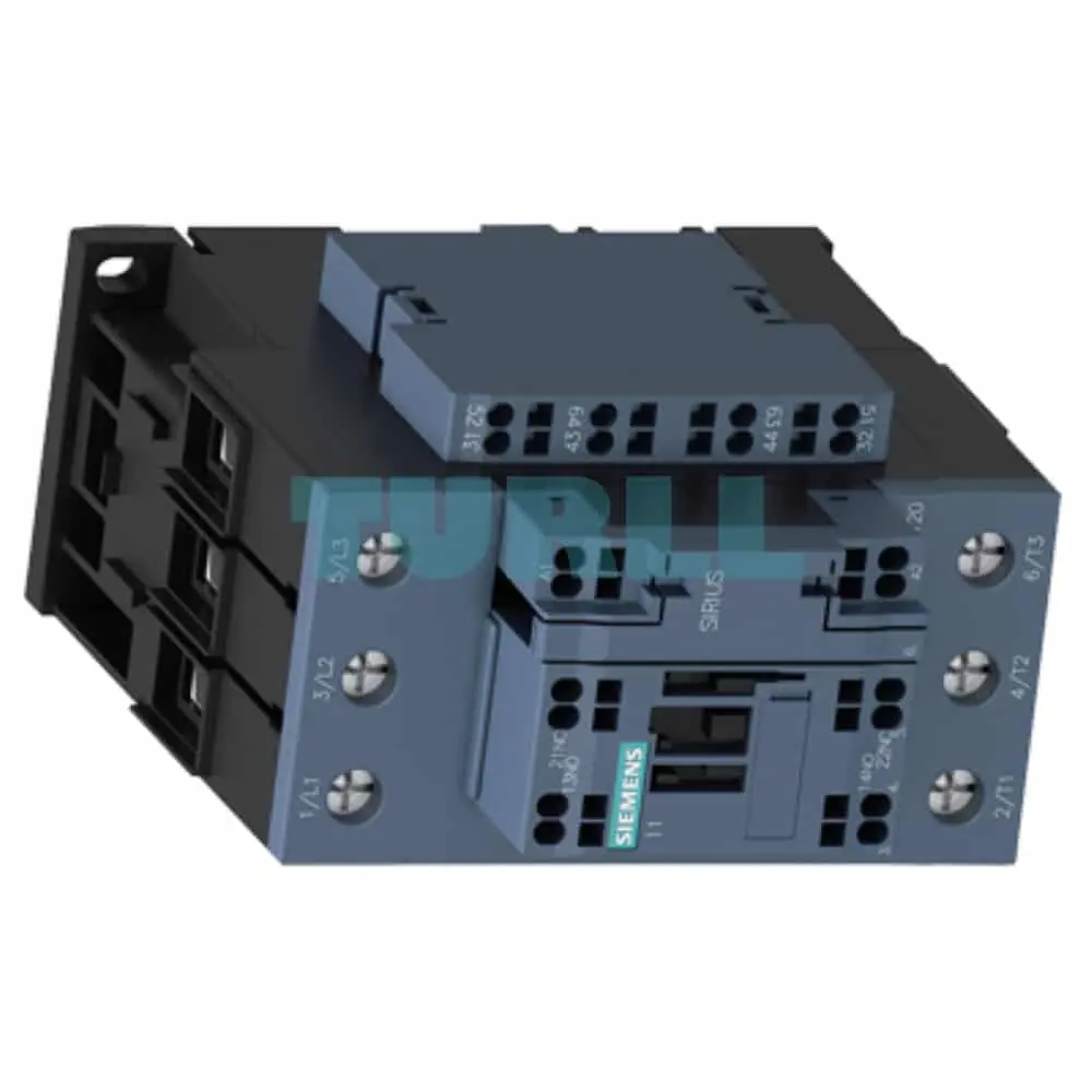 Siemens 3RT2036-3AP06 Power Contactor, 51A, 22kW, 230V AC Coil, Screw/Spring Terminals, Size S2