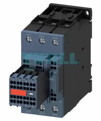 Siemens 3RT2036-3CL24-3MA0 SIRIUS Power Contactor, 51A, 22kW, 2NO+2NC, Spring-Loaded
