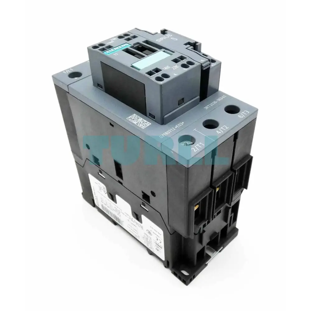 Siemens SIRIUS 3RT2036-3KB40 Power Contactor 51A, 22kW, 24V DC with Varistor Original Brand New 3 Siemens SIRIUS 3RT2036-3KB40 Power Contactor 51A, 22kW, 24V DC with Varistor