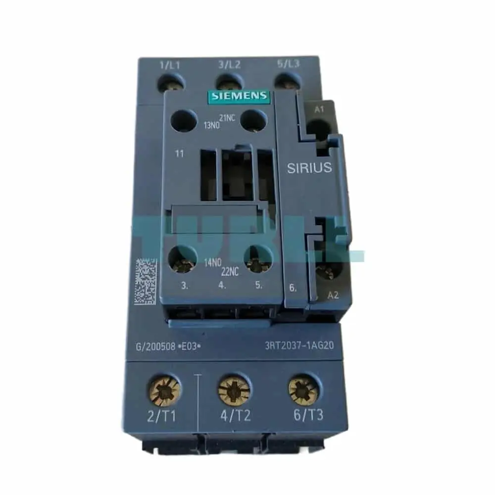 Siemens 3RT2037-1AG20 SIRIUS Power Contactor AC-3e/AC-3, 65A, 30kW, 110V AC, S2 Original Brand New 6 Siemens 3RT2037-1AG20 SIRIUS Power Contactor AC-3e/AC-3, 65A, 30kW, 110V AC, S2