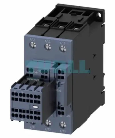 Siemens 3RT2037-3AF04 SIRIUS Power Contactor, S2, 65A, 30kW, 110V AC, Screw/Spring Terminals