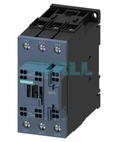 Siemens 3RT2037-3XB40-0LA2 Traction Contactor 65A, 30kW (400V), 24V DC, Spring-Loaded Terminals, Size S2
