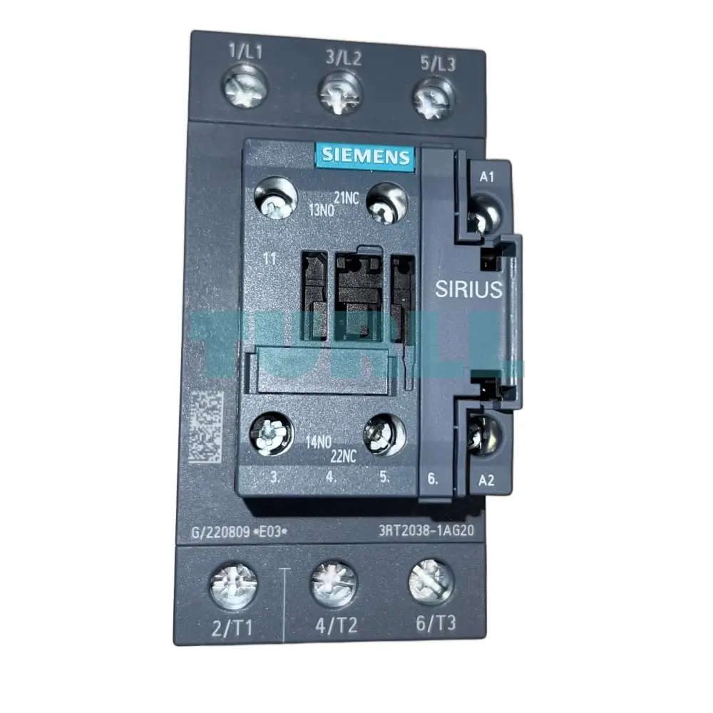 Siemens 3RT2038-1AG20 SIRIUS Power Contactor, 3-Pole, 80A, 37kW, 110V AC, Size S2 Original Brand New 1 Siemens 3RT2038-1AG20 SIRIUS Power Contactor, 3-Pole, 80A, 37kW, 110V AC, Size S2