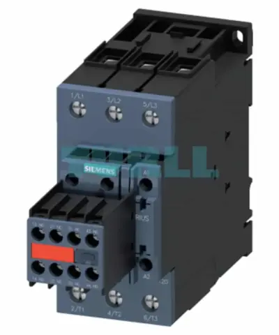 Siemens 3RT2038-1CK64-3MA0 Power Contactor, 80A, 37kW (S2 Size), 2 NO + 2 NC Aux Contacts