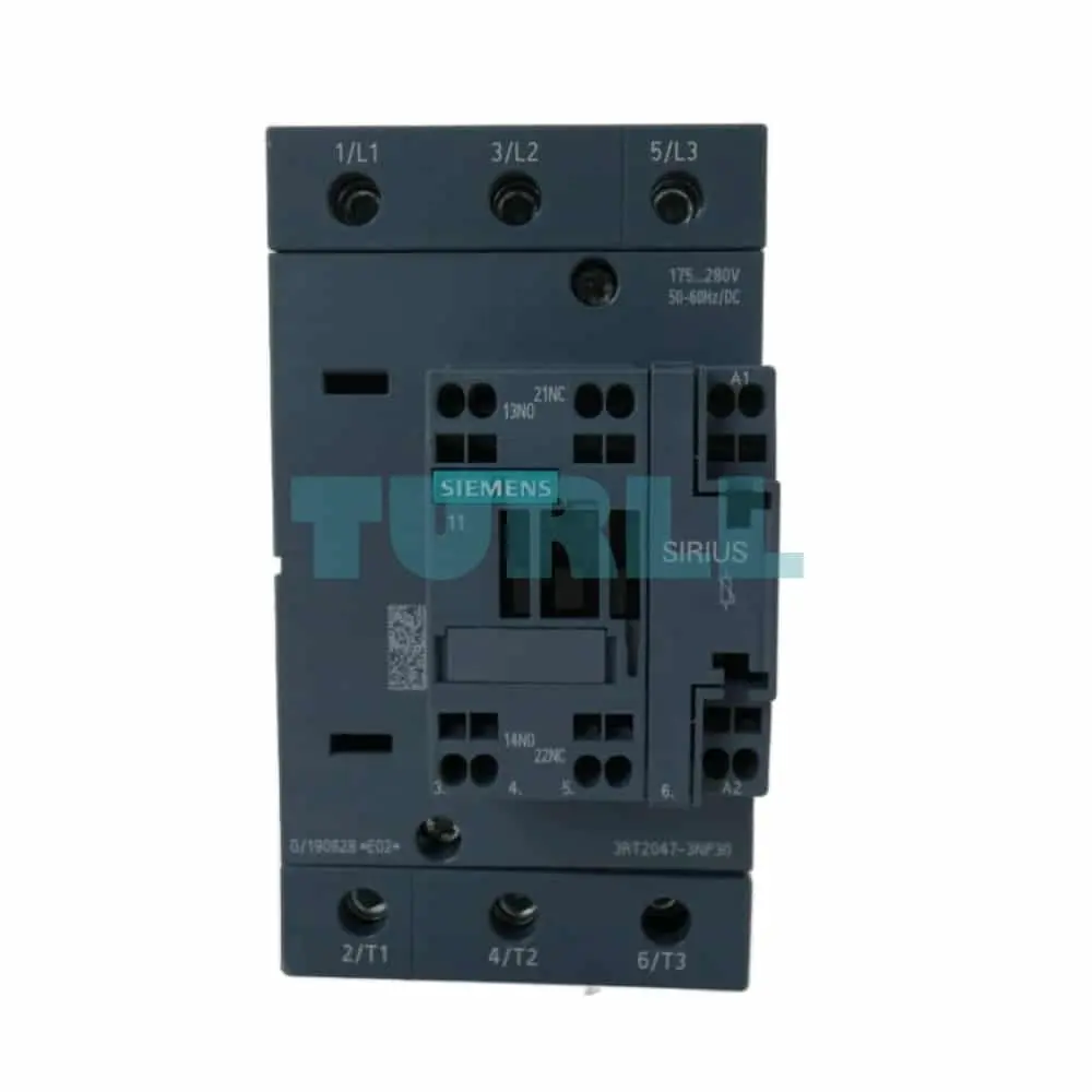 Siemens 3RT2047-3NP30 Power Contactor SIRIUS 110A, 55kW, 175-280V AC/DC, S3 Size Original Brand New 1 Siemens 3RT2047-3NP30 Power Contactor SIRIUS 110A, 55kW, 175-280V AC/DC, S3 Size