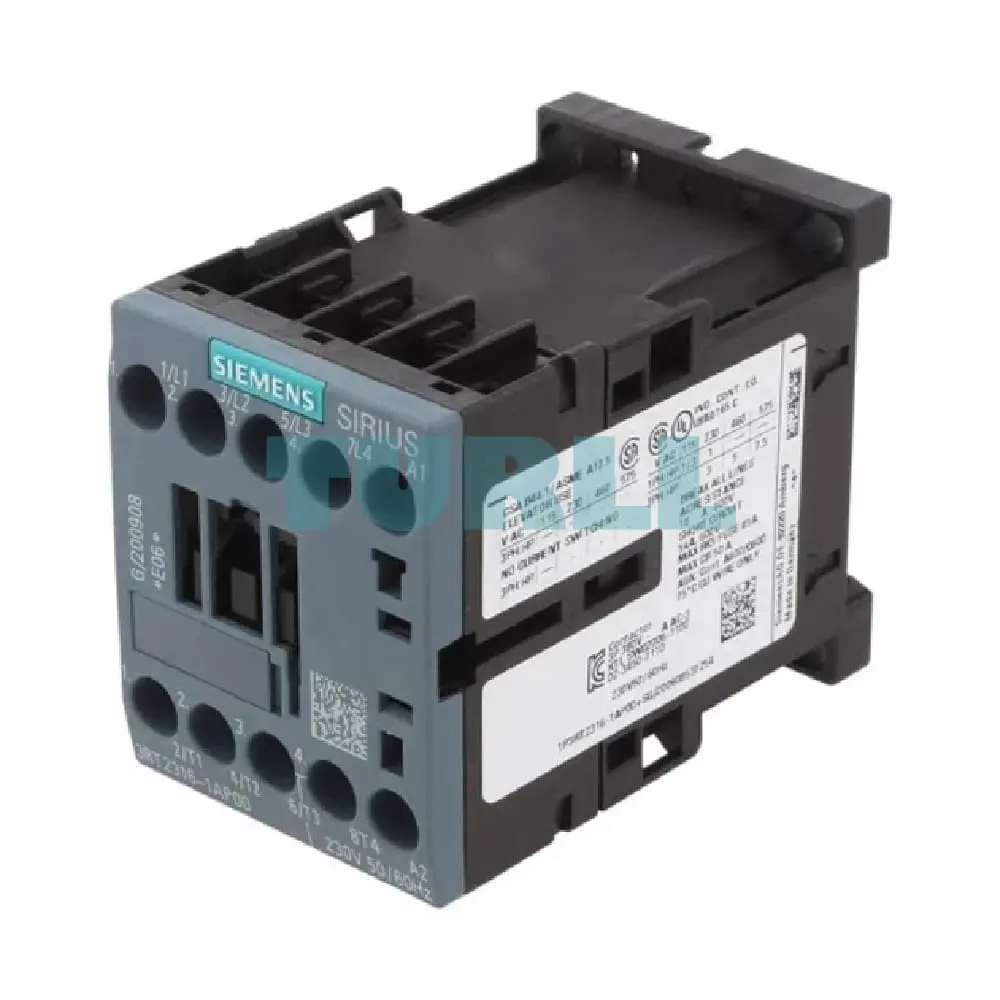 Siemens SIRIUS 3RT2316-1AP00 Contactor 4-Pole, AC-1, 18A, 230V AC, S00 Screw Terminal Original Brand New 1 Siemens SIRIUS 3RT2316-1AP00 Contactor 4-Pole, AC-1, 18A, 230V AC, S00 Screw Terminal