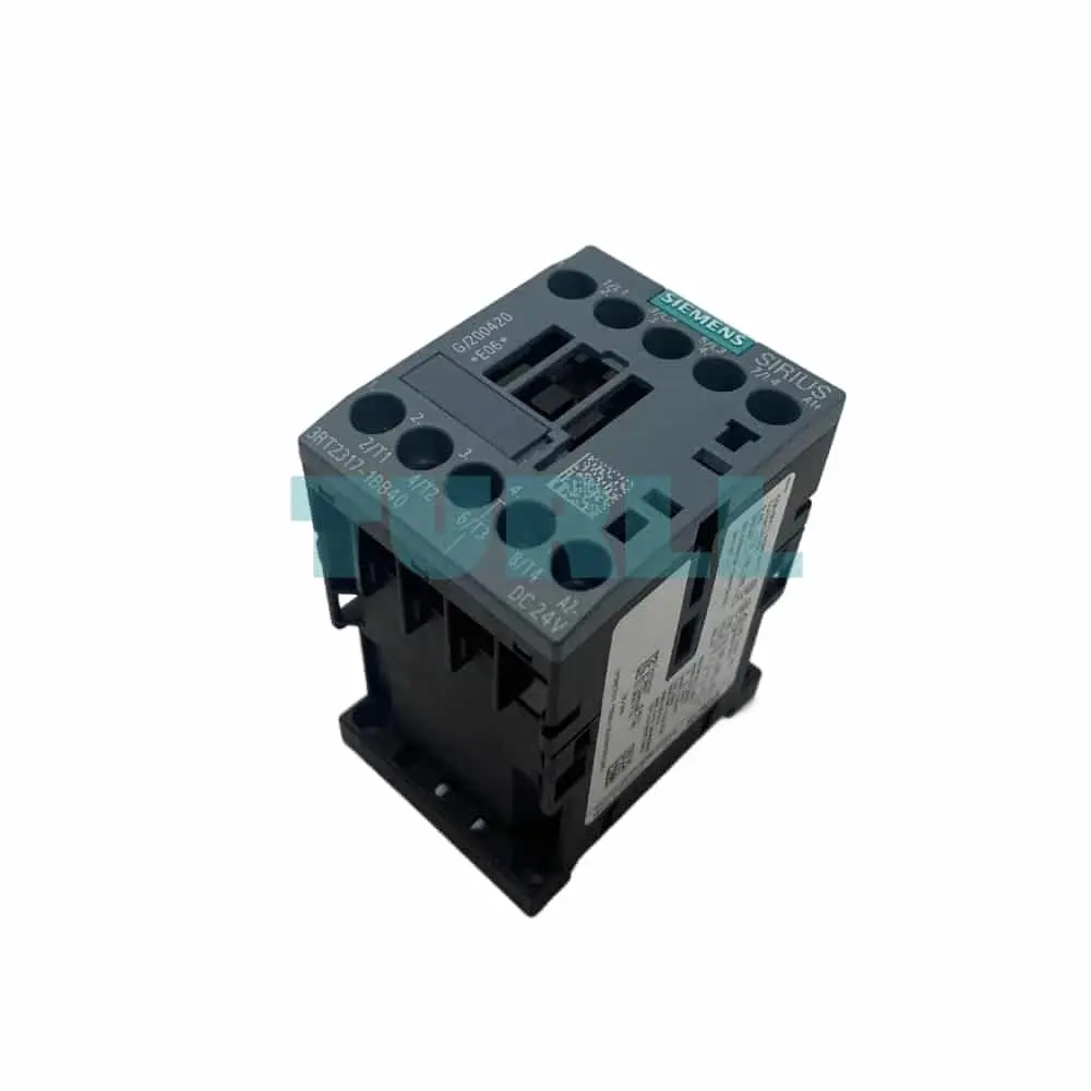 Siemens SIRIUS 3RT2317-1BB40 Contactor 4-Pole, 22A (AC-1), 24V DC Coil, Screw Terminal, Size S00 Original Brand New 6 Siemens SIRIUS 3RT2317-1BB40 Contactor 4-Pole, 22A (AC-1), 24V DC Coil, Screw Terminal, Size S00