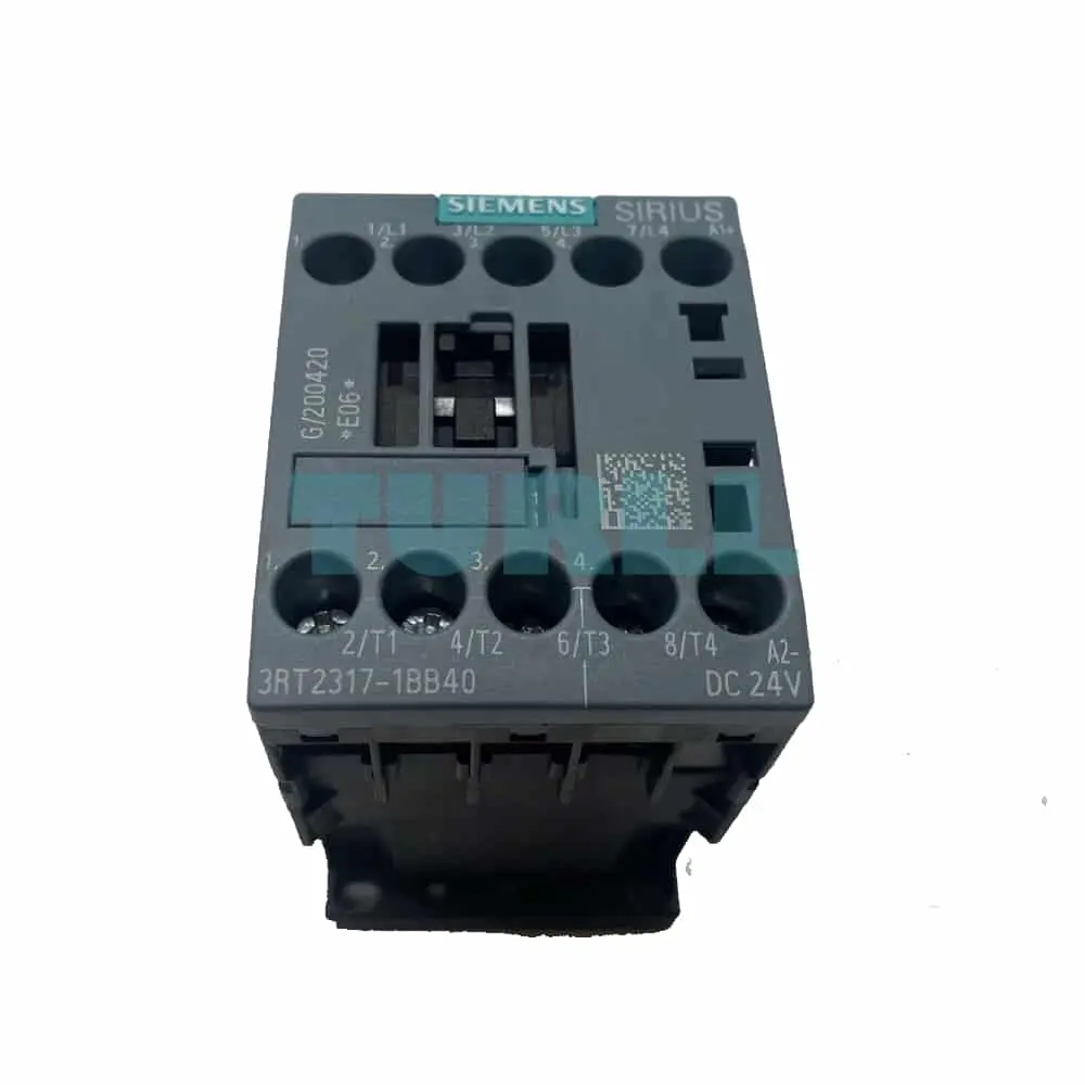 Siemens SIRIUS 3RT2317-1BB40 Contactor 4-Pole, 22A (AC-1), 24V DC Coil, Screw Terminal, Size S00 Original Brand New 1 Siemens SIRIUS 3RT2317-1BB40 Contactor 4-Pole, 22A (AC-1), 24V DC Coil, Screw Terminal, Size S00
