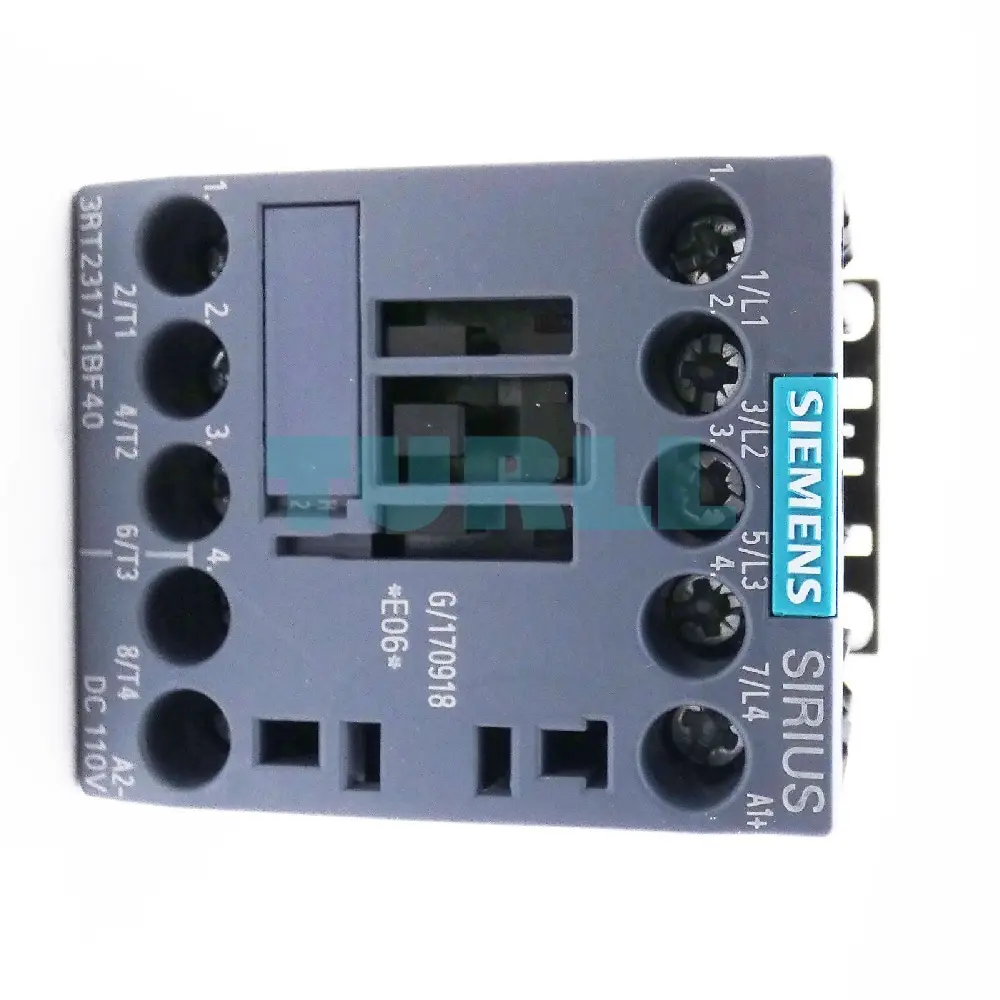 Siemens 3RT2317-1BF40 Contactor 4-Pole AC-1, 22A, 110V DC, S00 Screw Terminal Original Brand New 4 Siemens 3RT2317-1BF40 Contactor 4-Pole AC-1, 22A, 110V DC, S00 Screw Terminal
