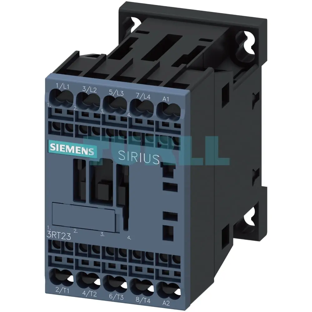 Siemens SIRIUS 3RT2317-2AB00 AC-1 Contactor, 22A, 4-Pole, 24V AC, Spring-Loaded Terminal, Size S00 Original Brand New 1 Siemens SIRIUS 3RT2317-2AB00 AC-1 Contactor, 22A, 4-Pole, 24V AC, Spring-Loaded Terminal, Size S00