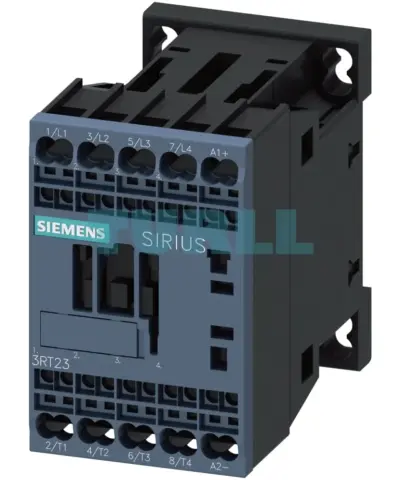 Siemens 3RT2317-2BM40 Contactor 4-Pole, 22A (AC-1), 220V DC, Spring-Loaded Terminal, Size S00