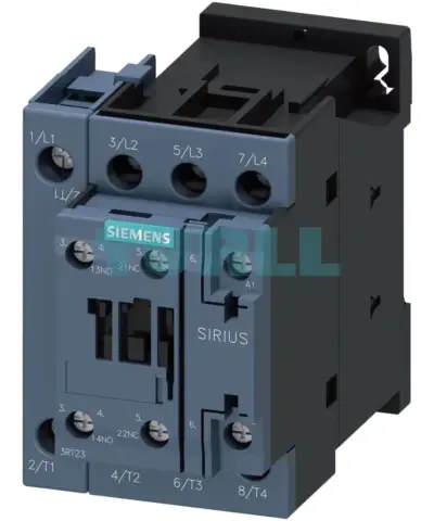 Siemens 3RT2325-1AK60 SIRIUS Contactor 4-Pole, 35A, 110V AC Coil, Screw Terminals (Size S0)