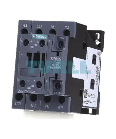 Siemens 3RT2325-1AL20 Contactor 4-Pole AC-1, 35A, 230V AC Coil, S0 Size, Screw Terminal