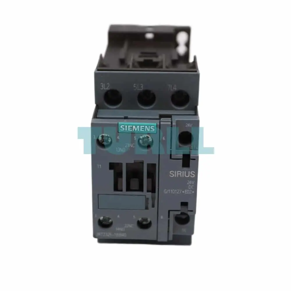 Siemens SIRIUS 3RT2325-1BB40 Contactor 4-Pole, AC-1, 35A, 24V DC, S0 Size Original Brand New 1 Siemens SIRIUS 3RT2325-1BB40 Contactor 4-Pole, AC-1, 35A, 24V DC, S0 Size