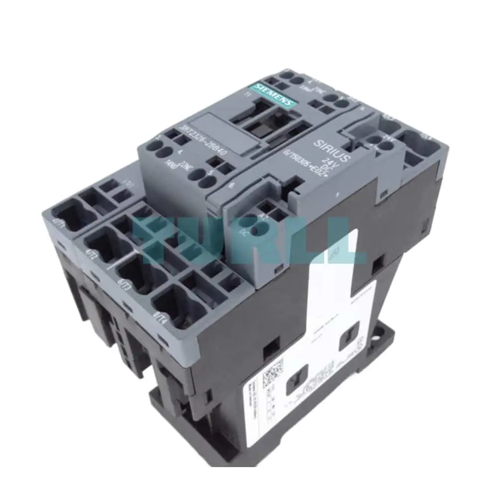 Siemens SIRIUS 3RT2326-2BB40 Contactor 40A AC-1, 4-Pole, 24V DC Coil, Spring-Loaded Terminals, S0 Size Original Brand New 2 Siemens SIRIUS 3RT2326-2BB40 Contactor 40A AC-1, 4-Pole, 24V DC Coil, Spring-Loaded Terminals, S0 Size