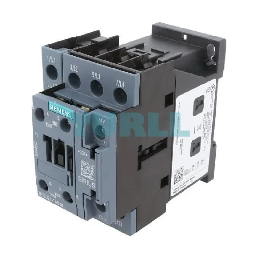 Siemens SIRIUS 3RT2327-1AB00 4-Pole AC-1 Contactor, 50A, 24V AC, S0 Size, Screw Terminal Original Brand New 1 Siemens SIRIUS 3RT2327-1AB00 4-Pole AC-1 Contactor, 50A, 24V AC, S0 Size, Screw Terminal