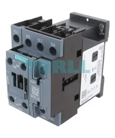 Siemens SIRIUS 3RT2327-1AB00 4-Pole AC-1 Contactor, 50A, 24V AC, S0 Size, Screw Terminal