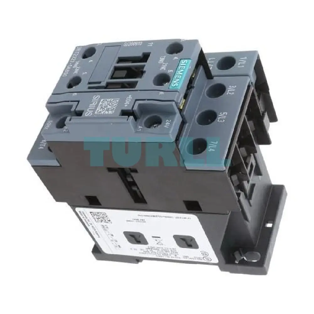 Siemens SIRIUS 3RT2327-1AB00 4-Pole AC-1 Contactor, 50A, 24V AC, S0 Size, Screw Terminal Original Brand New 4 Siemens SIRIUS 3RT2327-1AB00 4-Pole AC-1 Contactor, 50A, 24V AC, S0 Size, Screw Terminal