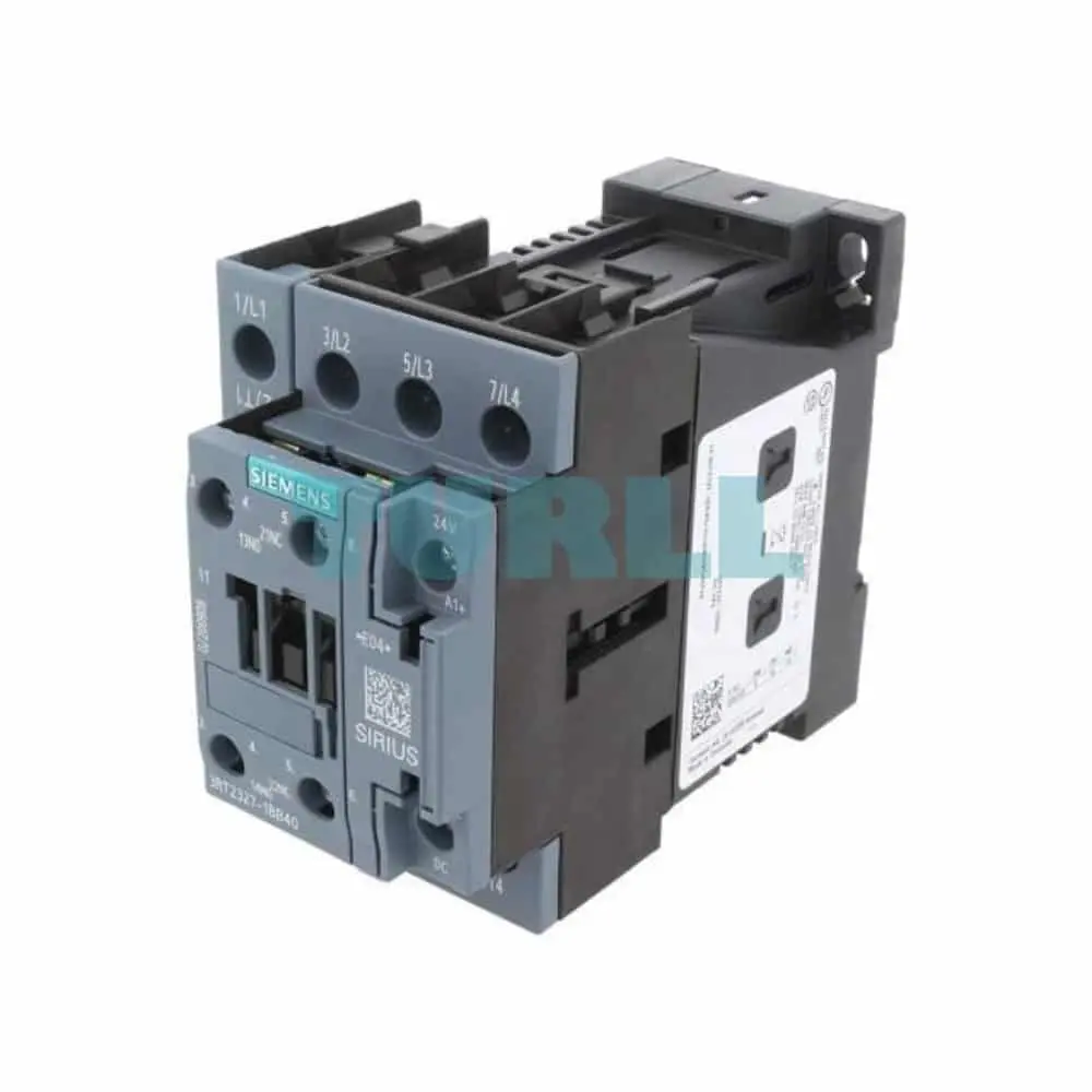 Siemens 3RT2327-1BB40 Contactor AC-1, 50A, 4-Pole, 24V DC, S0 Size Screw Terminal Original Brand New 1 Siemens 3RT2327-1BB40 Contactor AC-1, 50A, 4-Pole, 24V DC, S0 Size Screw Terminal