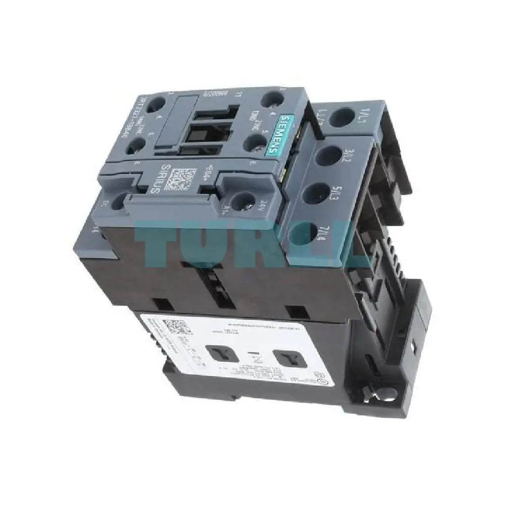 Siemens 3RT2327-1BB40 Contactor AC-1, 50A, 4-Pole, 24V DC, S0 Size Screw Terminal Original Brand New 4 Siemens 3RT2327-1BB40 Contactor AC-1, 50A, 4-Pole, 24V DC, S0 Size Screw Terminal