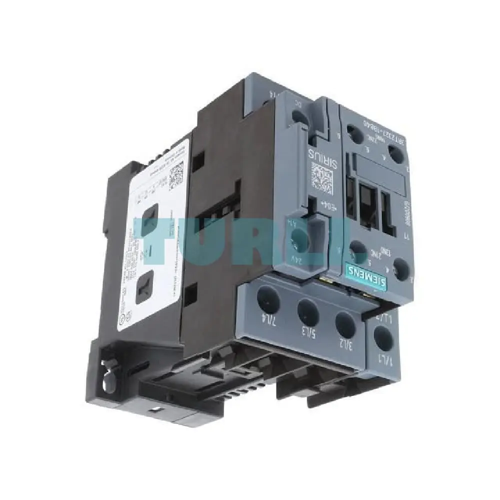 Siemens 3RT2327-1BB40 Contactor AC-1, 50A, 4-Pole, 24V DC, S0 Size Screw Terminal Original Brand New 3 Siemens 3RT2327-1BB40 Contactor AC-1, 50A, 4-Pole, 24V DC, S0 Size Screw Terminal