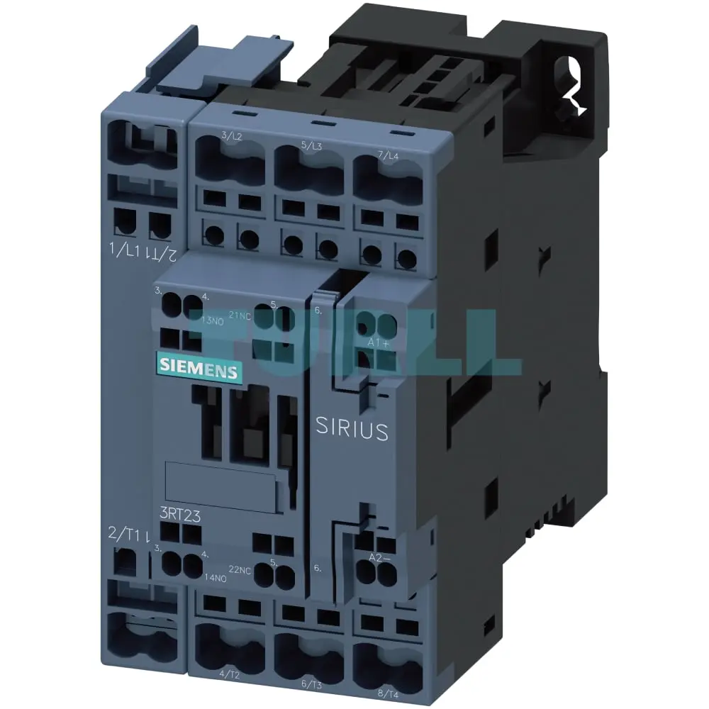 Siemens SIRIUS 3RT2327-2BM40 AC-1 Contactor 50A, 4-Pole, 220V DC Coil, Spring-Loaded, Size S0 Original Brand New 1 Siemens SIRIUS 3RT2327-2BM40 AC-1 Contactor 50A, 4-Pole, 220V DC Coil, Spring-Loaded, Size S0