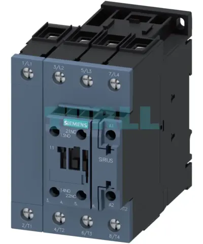 Siemens SIRIUS 3RT2336-1AK60 Contactor, 4-Pole AC-1, 60A, 110V AC Coil, S2 Size