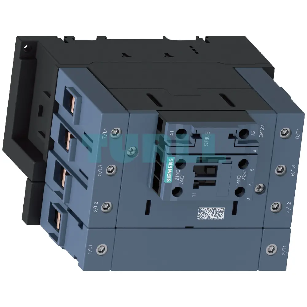 Siemens 3RT2346-1AV00 Contactor 4-Pole, AC-1, 140A, 400V, S3 Size with 1NO+1NC Aux Contact Original Brand New 2 Siemens 3RT2346-1AV00 Contactor 4-Pole, AC-1, 140A, 400V, S3 Size with 1NO+1NC Aux Contact