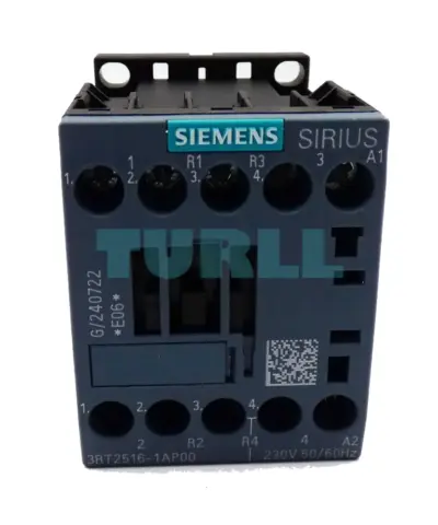 Siemens 3RT2516-1AP00 Power Contactor 4-Pole, 9A, 4 kW / 400V, AC-3