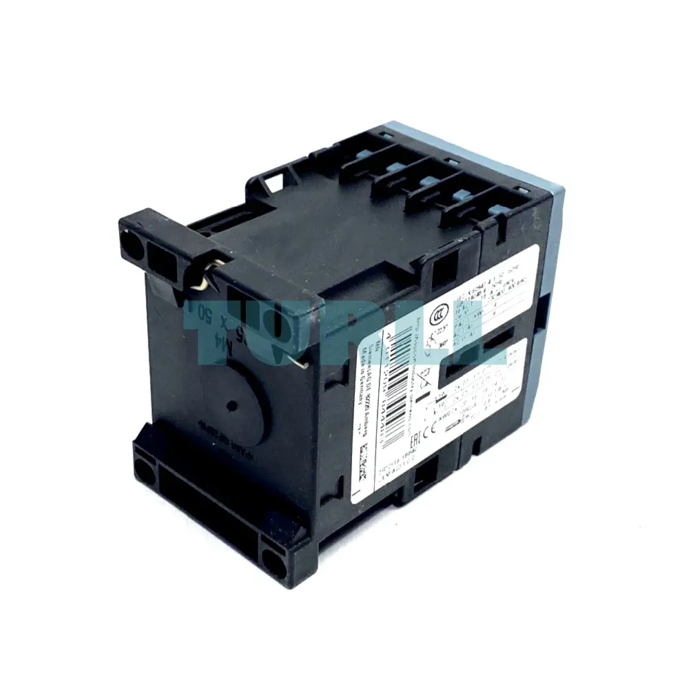 Siemens 3RT2516-1BW40 Power Contactor 9A, 4kW, 400V, 4-Pole, 48V DC, 2 NO + 2 NC, S00 Size
