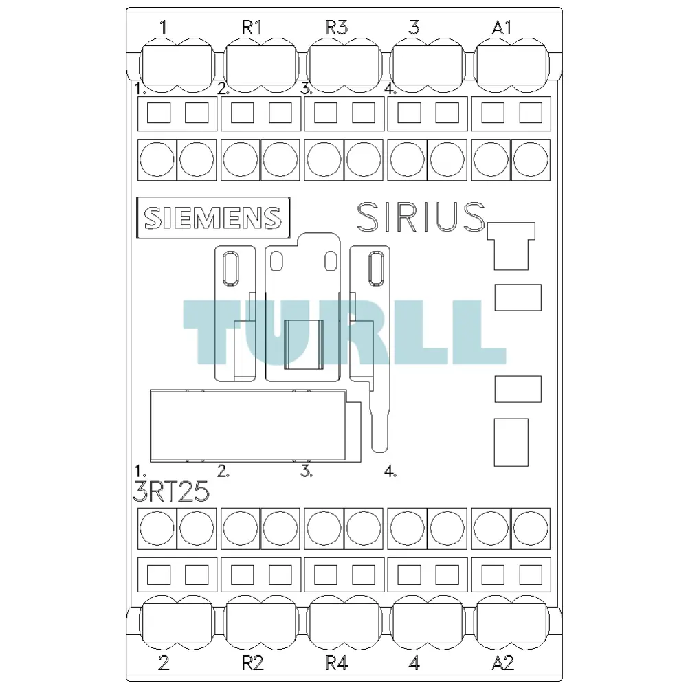 Siemens 3RT2516-2AF00 Power Contactor 4-Pole, 9A, AC-3, 110V AC, S00 Size