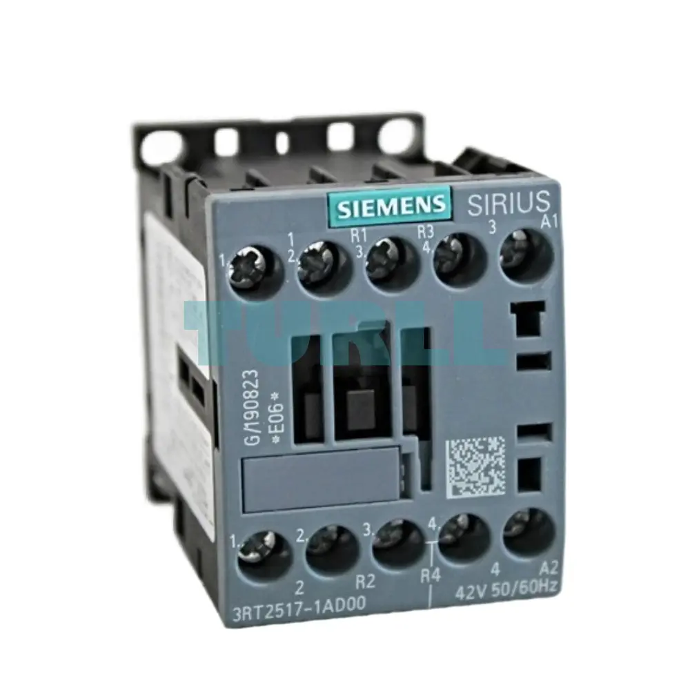 Siemens 3RT2517-1AD00 Power Contactor 4-Pole, 12A, 5.5kW, AC-3, 42V AC