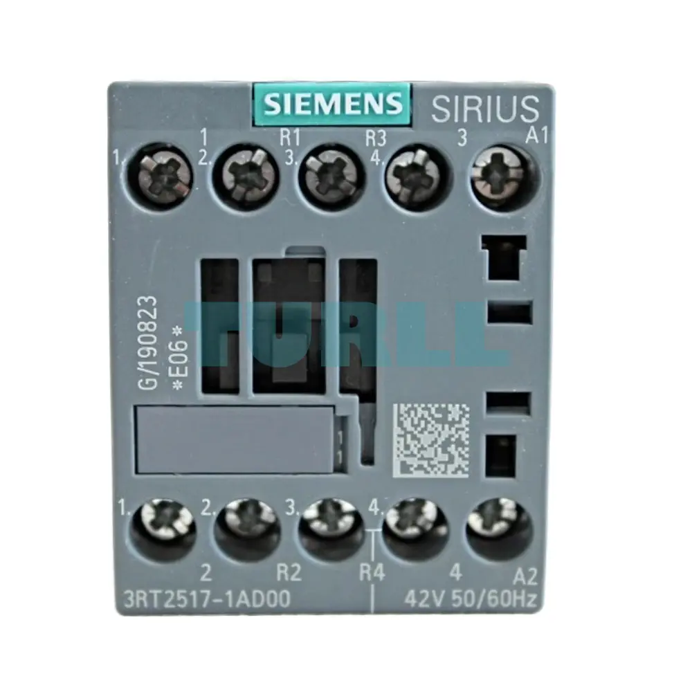 Siemens 3RT2517-1AD00 Power Contactor 4-Pole, 12A, 5.5kW, AC-3, 42V AC