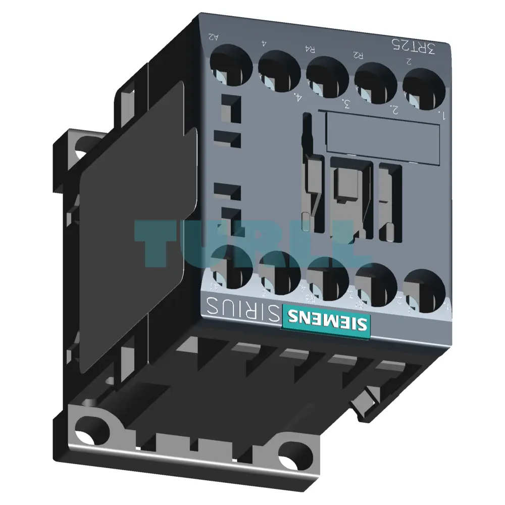 Siemens 3RT2517-1AF00 Power Contactor 4-Pole, 12A, AC-3, 5.5 kW / 400V