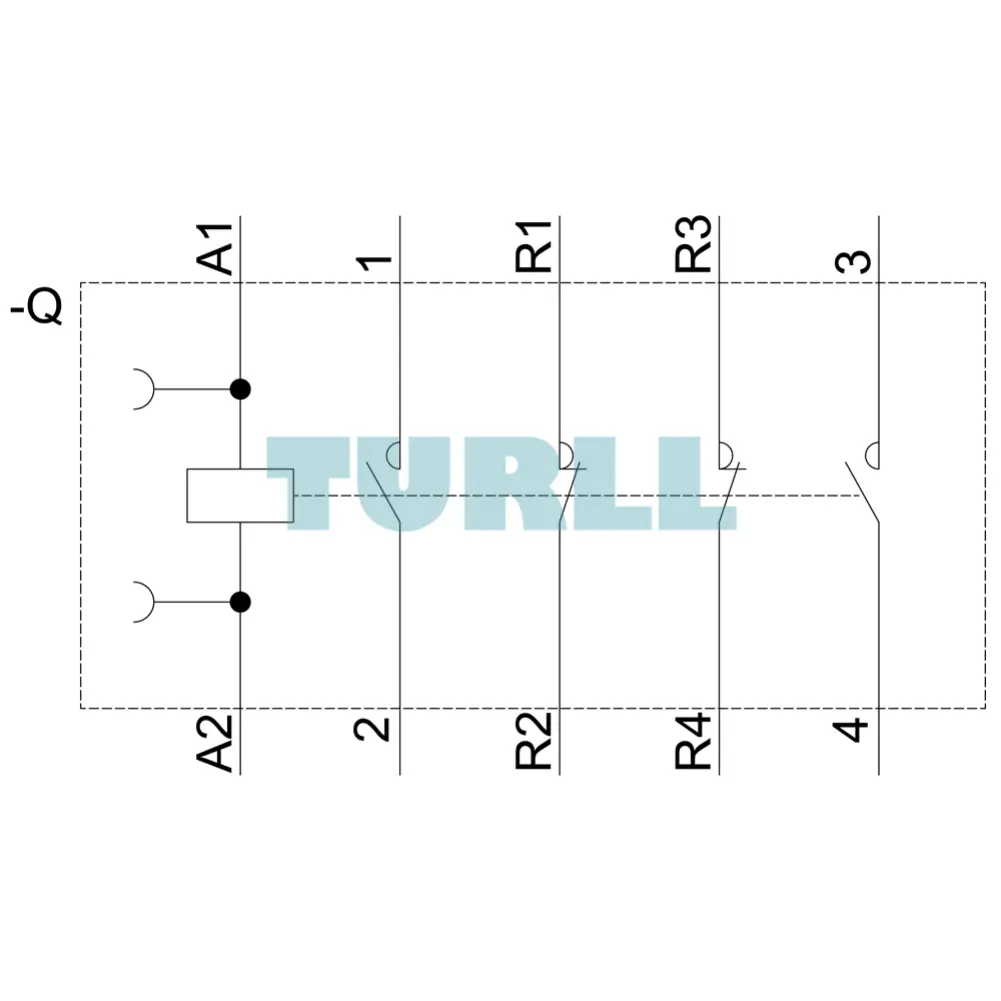 Siemens 3RT2517-2AP60 Power Contactor 12A, 4-Pole, AC-3, 5.5 kW / 400V