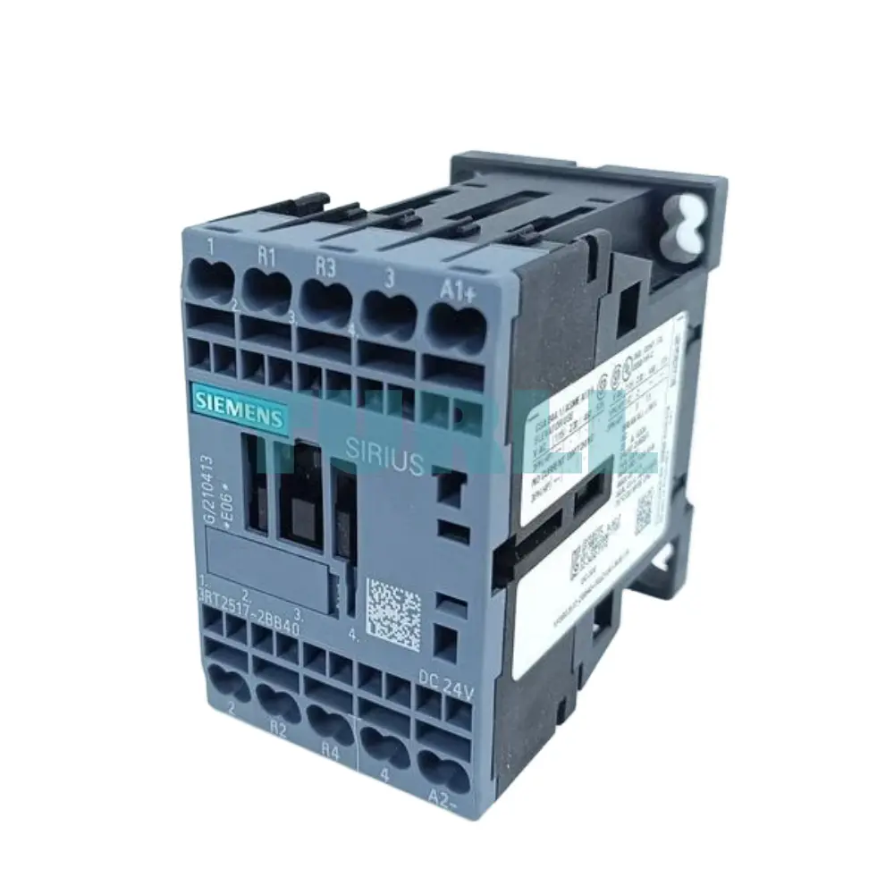 Siemens 3RT2517-2BB40 Power Contactor 4-Pole, 12A, 5.5kW, 24V DC Coil, Spring-Loaded Terminal