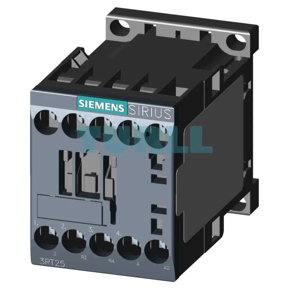 Siemens 3RT2518-1AB00 Power Contactor 16A, AC-3, 7.5 kW, 400V, 4-Pole, 24V AC Coil, S00 Size