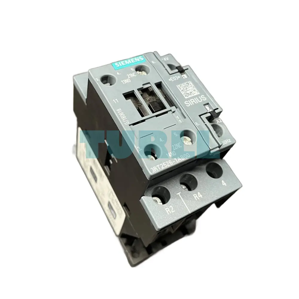 Siemens 3RT2526-1AB00 Power Contactor 25A, 11 kW / 400V, 4-Pole, 24V AC, Screw Terminal