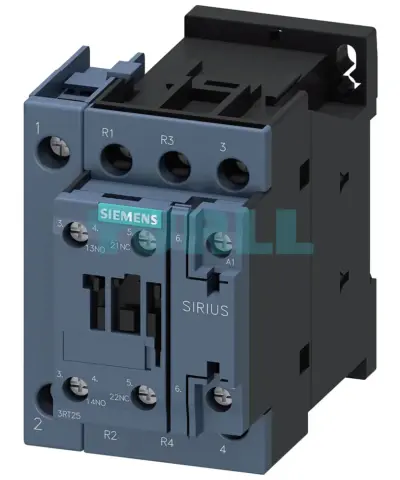 Siemens 3RT2526-1AL20 Power Contactor 25A, 4-Pole, AC-3, 230V AC