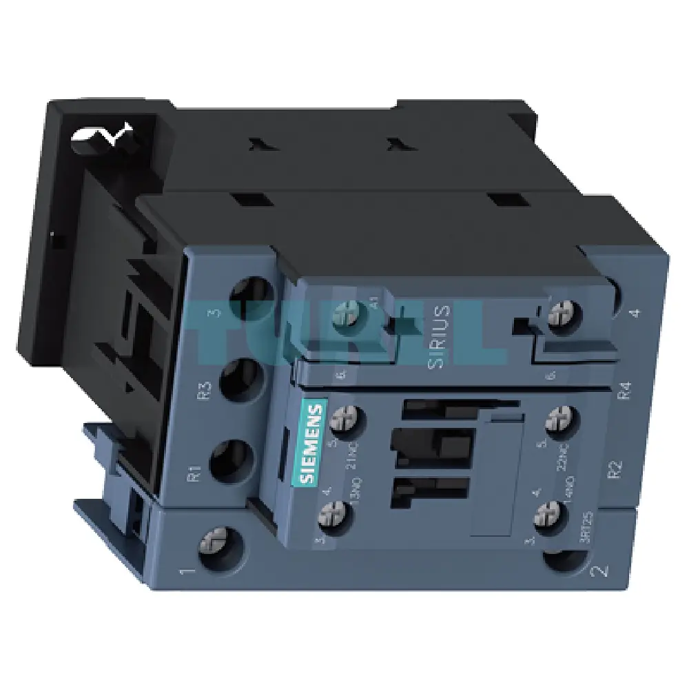 Siemens 3RT2526-1AV00 Power Contactor 25A, 11kW, 4-Pole, AC-3, 400V