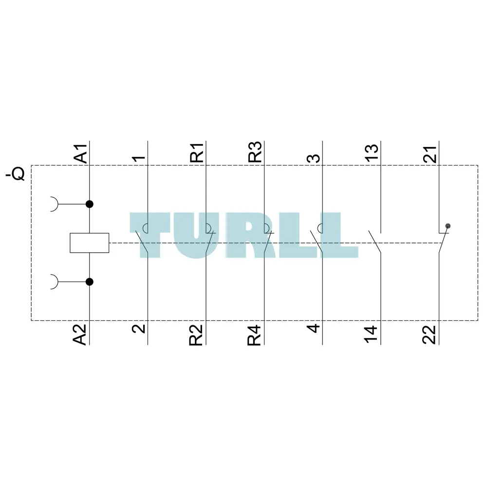 Siemens 3RT2526-2AP00 Power Contactor 25 A, 11 kW / 400 V, 4-Pole, 230 V AC, AC-3