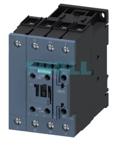 Siemens 3RT2535-1AG20 Power Contactor 35A, AC-3, 18.5 kW / 400V, 4-Pole, 110V AC