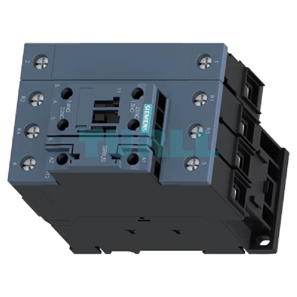 Siemens 3RT2535-1AG20 Power Contactor 35A, AC-3, 18.5 kW / 400V, 4-Pole, 110V AC