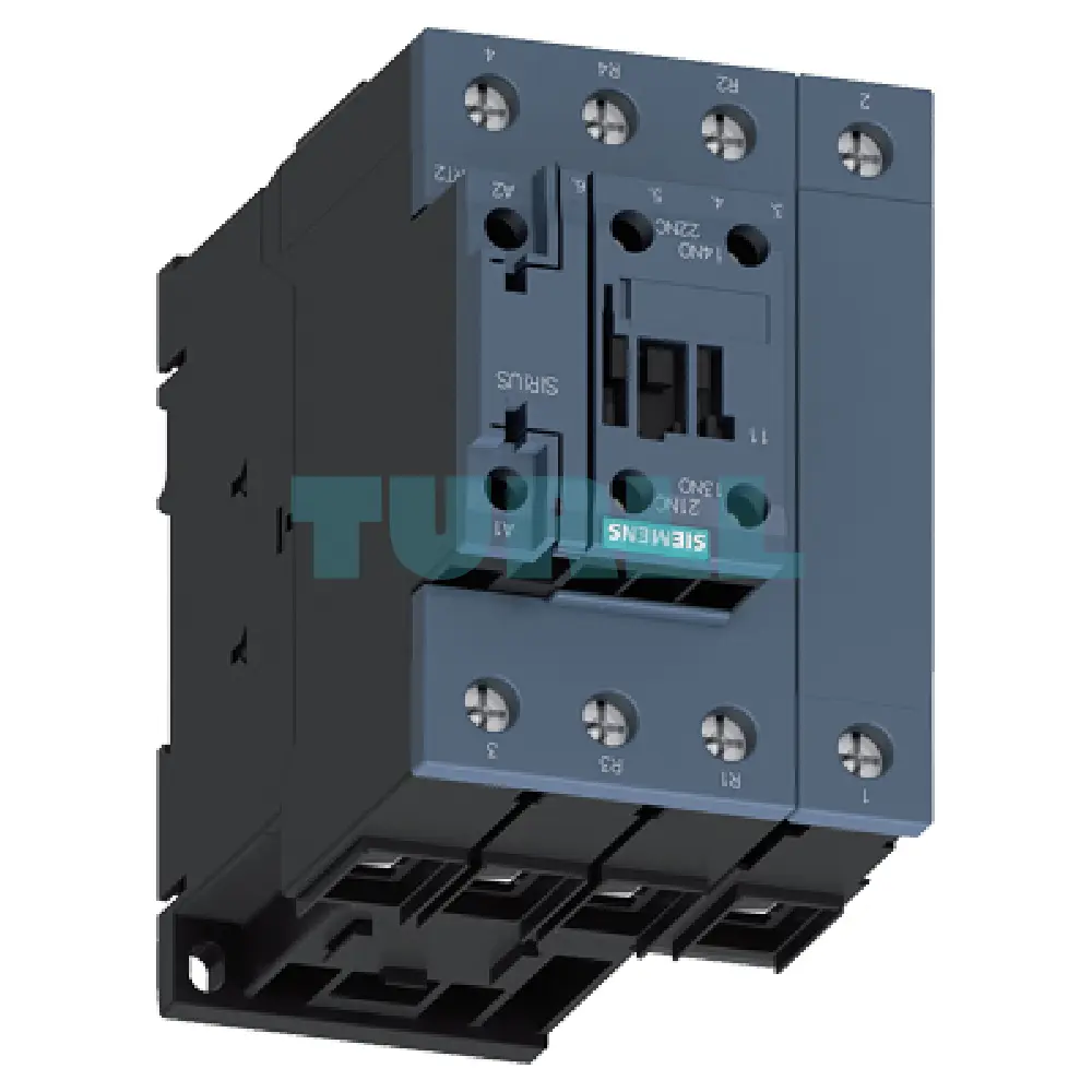 Siemens 3RT2535-1AG20 Power Contactor 35A, AC-3, 18.5 kW / 400V, 4-Pole, 110V AC